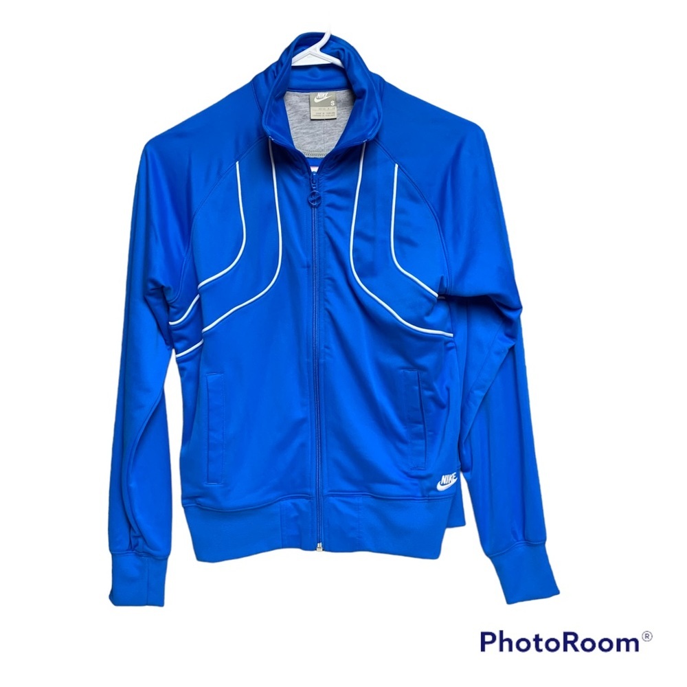 Nike size small full zip jacket blue/white NWT